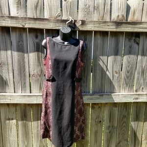 Vintage Black 60's Cocktail Dress w/ Lace Cutout Details